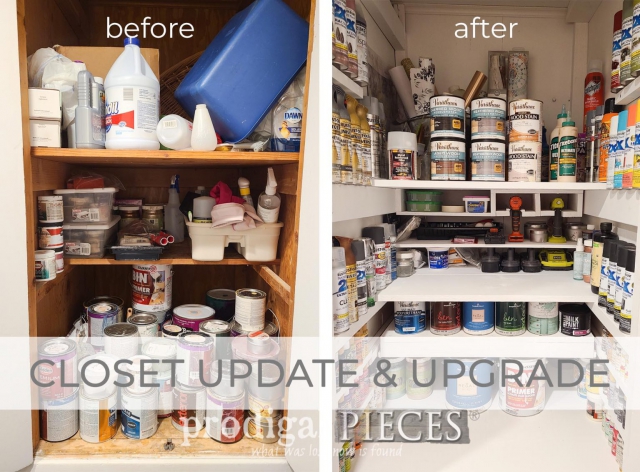 DIY Paint Closet Update and Upgrade by Larissa of Prodigal Pieces | prodigalpieces.com #prodigalpieces
