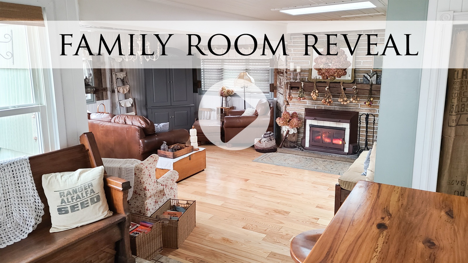 Prodigal Pieces Family Room Remodel Reveal Video | prodigalpieces.com #prodigalpieces
