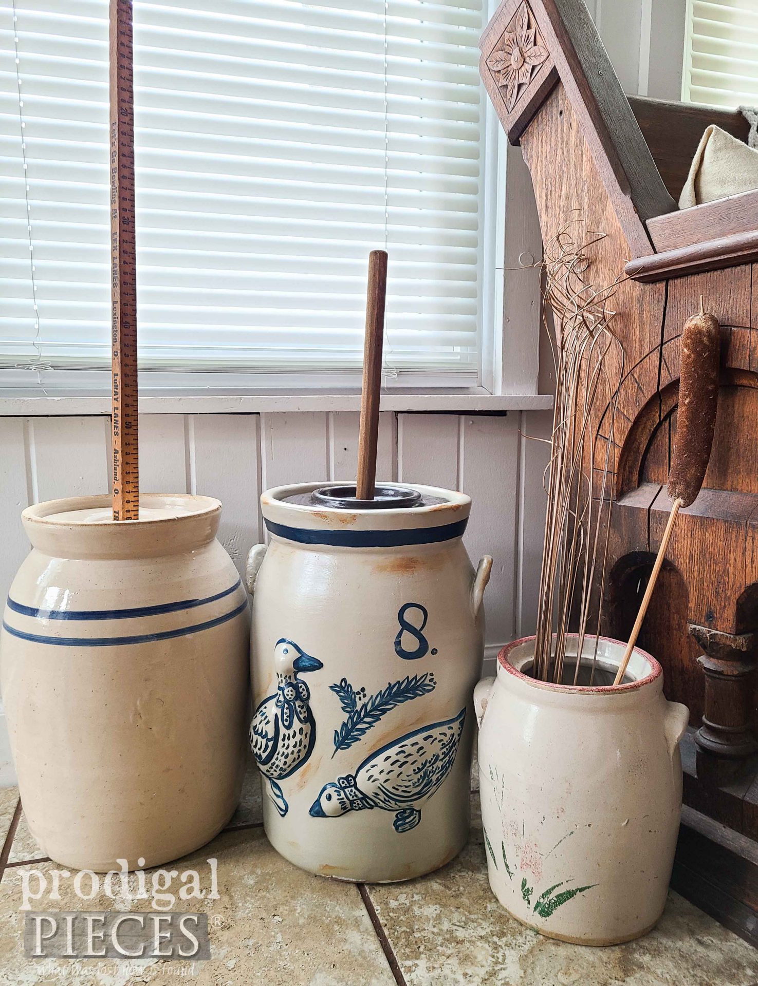 Vintage and Antique Butter Churns by Larissa of Prodigal Pieces | prodigalpieces.com #prodigalpieces #diy #farmhouse