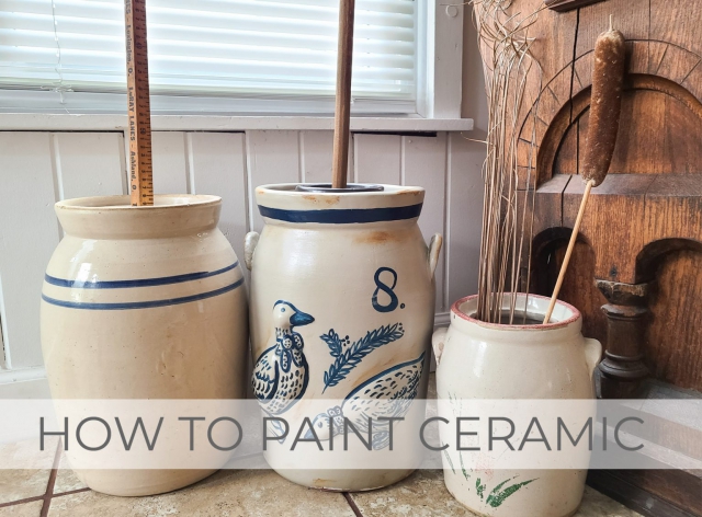 How to Paint Ceramic the Fast & Easy Way by Larissa of Prodigal Pieces | prodigalpieces.com #prodigalpieces
