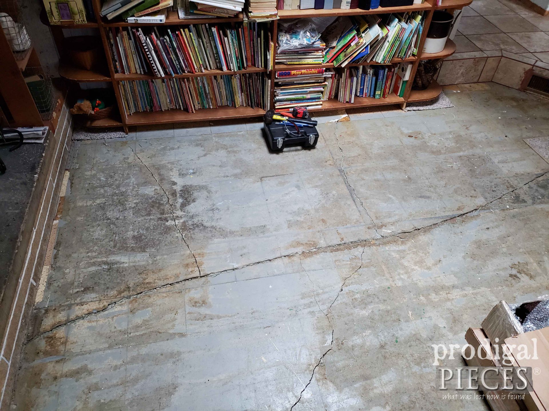 Large Crack in Concrete Floor | prodigalpieces.com
