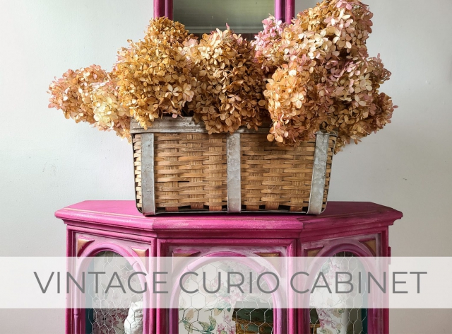 Vintage Curio Cabinet Makeover by Larissa of Prodigal Pieces | prodigalpieces.com #prodigalpieces #furntiure #vintage