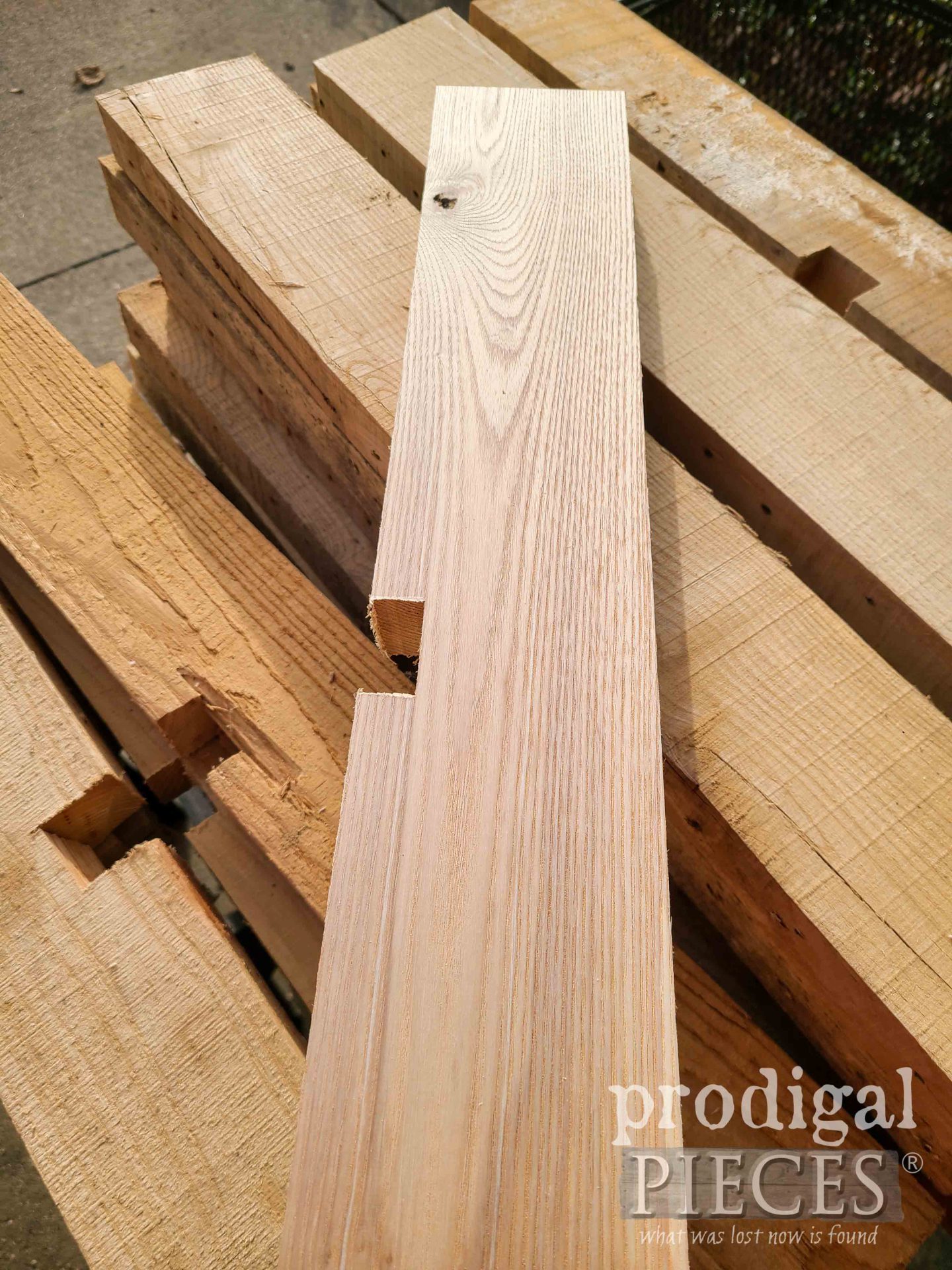 Planed Ash Reclaimed Pallet Wood | prodigalpieces.com #prodigalpieces