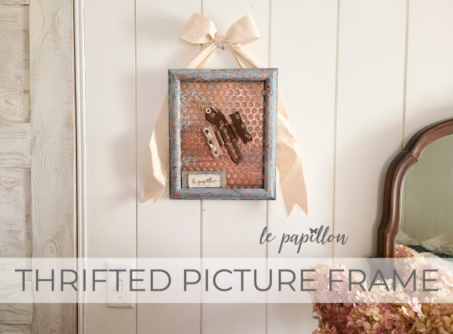 Thrifted Picture Frame into Salvaged Buttefly Art by Larissa of Prodigal Pieces | prodigalpieces.com #prodigalpieces