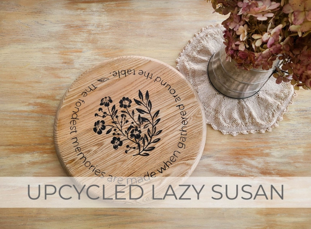 Upcycled Lazy Susan for Farmhouse Decor by Larissa of Prodigal Pieces | prodigalpieces.com #prodigalpieces