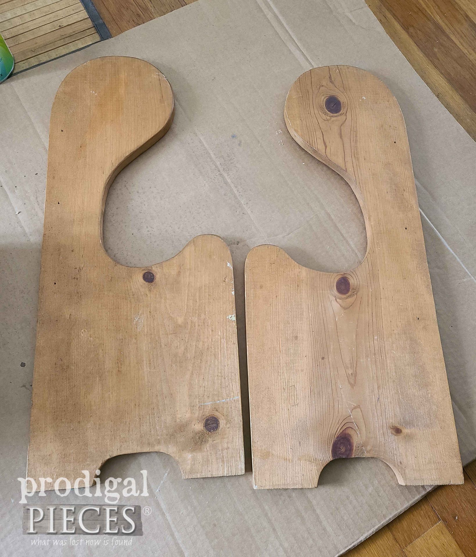 Upcycled Heart Cut-Out Furniture into Home Decor by Larissa of Prodigal Pieces | prodigalpieces.com #prodigalpieces #diy #homedecor