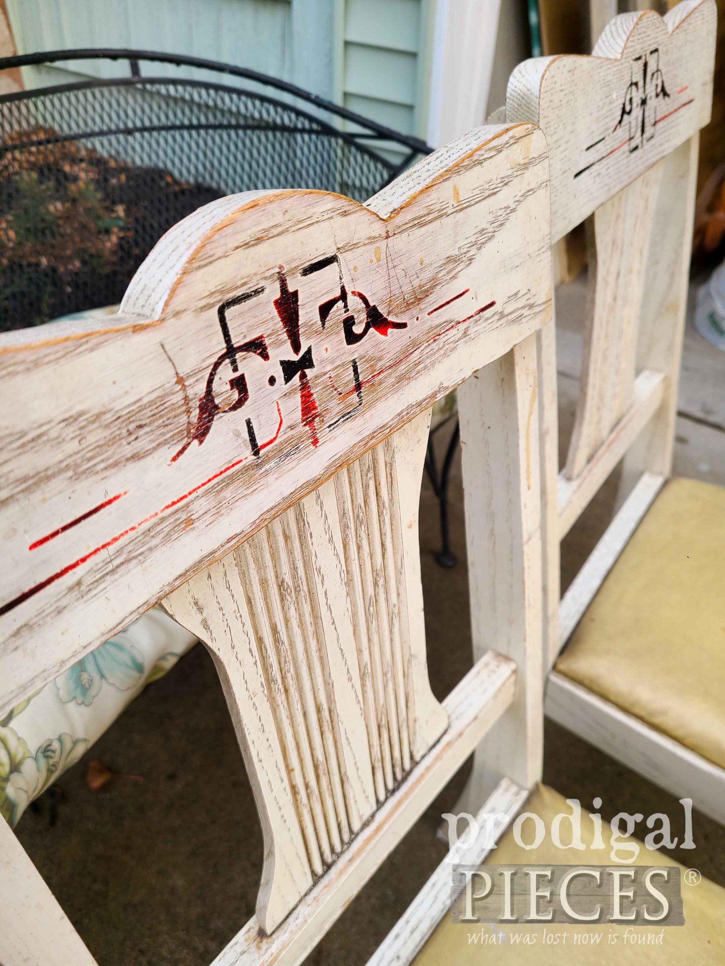 Vintage Chair Splats with Time-worn Wear | prodigalpieces.com #prodigalpieces