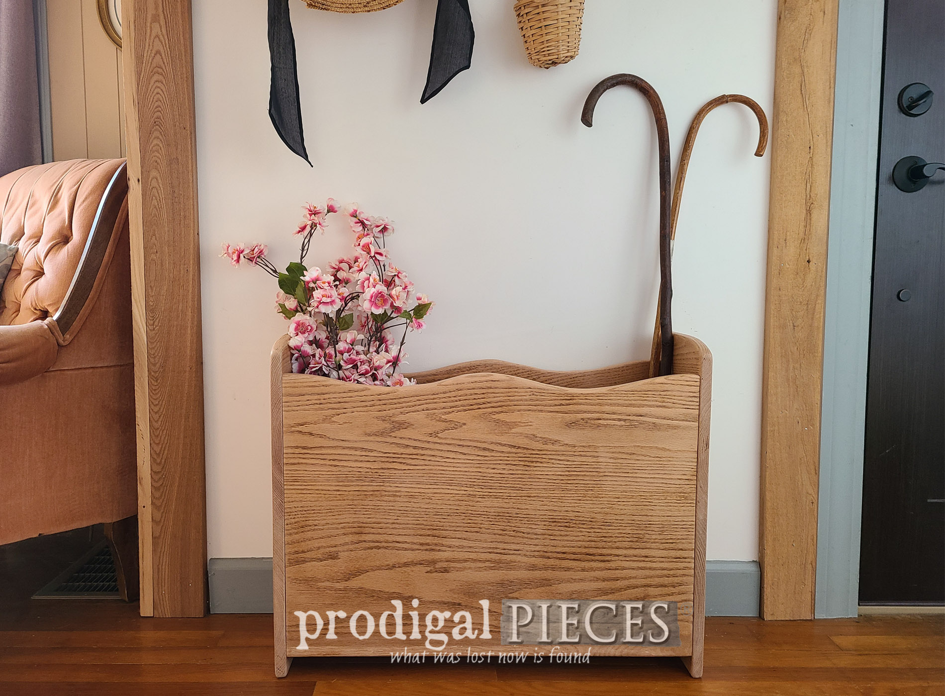 Featured Broken Cradle Upcycled into Storage Bin by Larissa of Prodigal Pieces | prodigalpieces.com #prodigalpieces