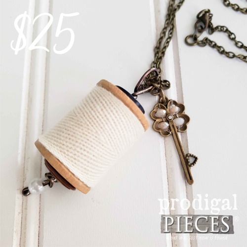 Handmade Spool Necklace by Prodigal Pieces | shop.prodigalpieces.com #prodigalpieces