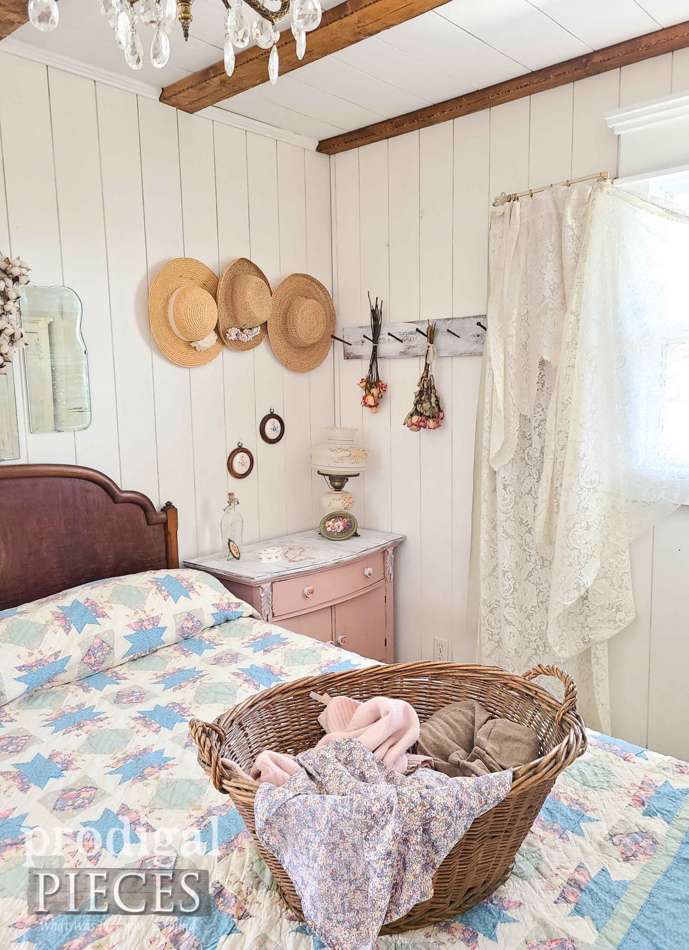 Farmhouse Cottage Bedroom by Larissa of Prodigal Pieces | prodigalpieces.com #prodigalpieces #farmhouse #cottage #shabbychic #bedroom