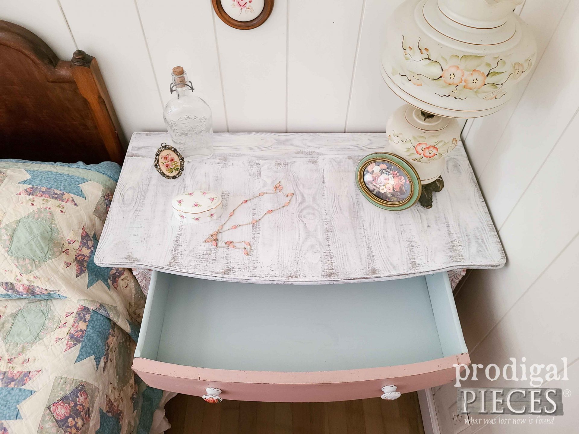 Open Drawer on Wash Stand by Prodigal Pieces | prodigalpieces.com #prodigalpieces #antique #home #diy #furniture