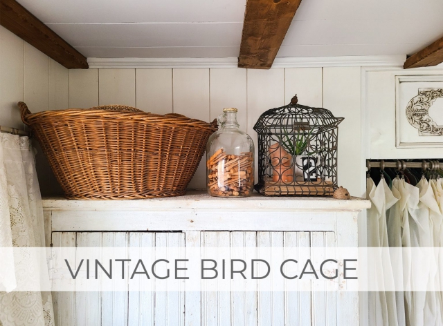 Vintage Bird Cage for Spring Farmhouse Decor | prodigalpieces.com #prodigalpieces