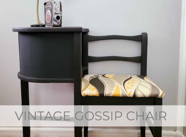 Vintage Gossip Chair Makeover by Larissa of Prodigal Pieces | prodigalpieces.com #prodigalpieces