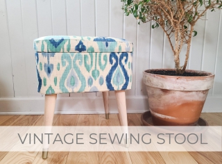 Vintage Mid Century Modern Sewing Stool Makeover by Larissa of Prodigal Pieces | prodigalpieces.com #prodigalpieces