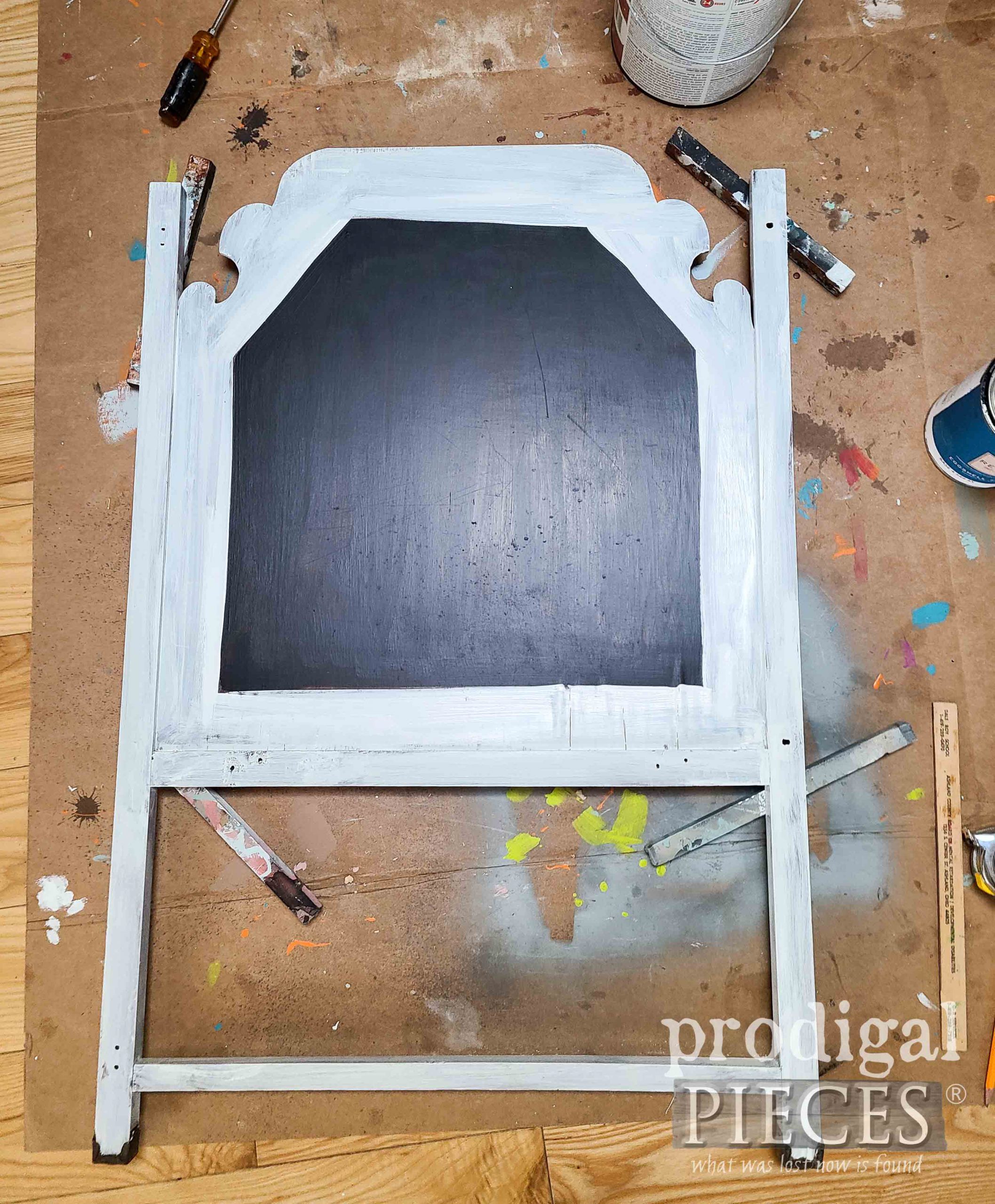 Vintage Baby Crib Painted White Frame | prodigalpieces.com