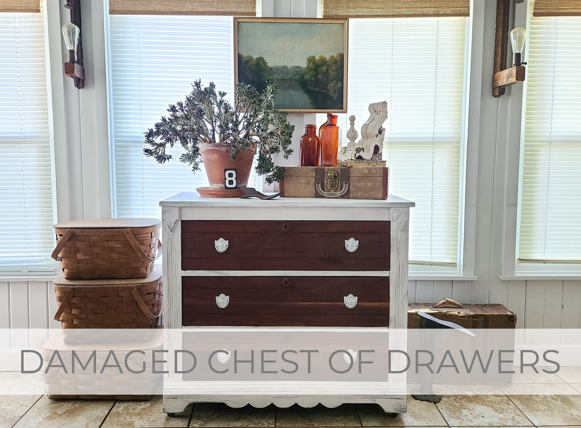 Damaged Chest of Drawers Makeover by Larissa of Prodigal Pieces | prodigalpieces.com #prodigalpieces