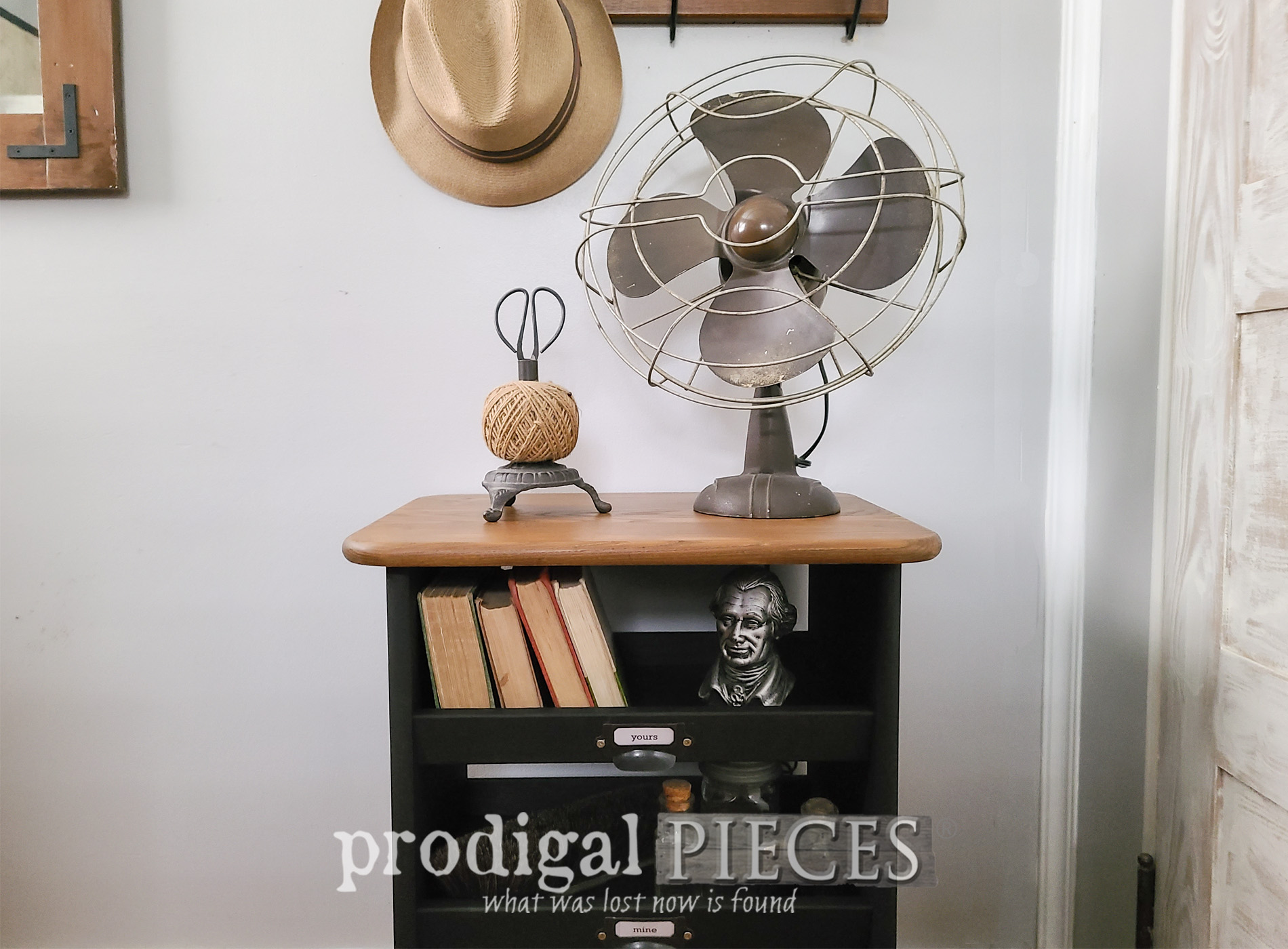 Featured Wooden Rolling Cart Makeover by Larissa of Prodigal Pieces | prodigalpieces.com #prodigalpieces #vintage #industrial #diy