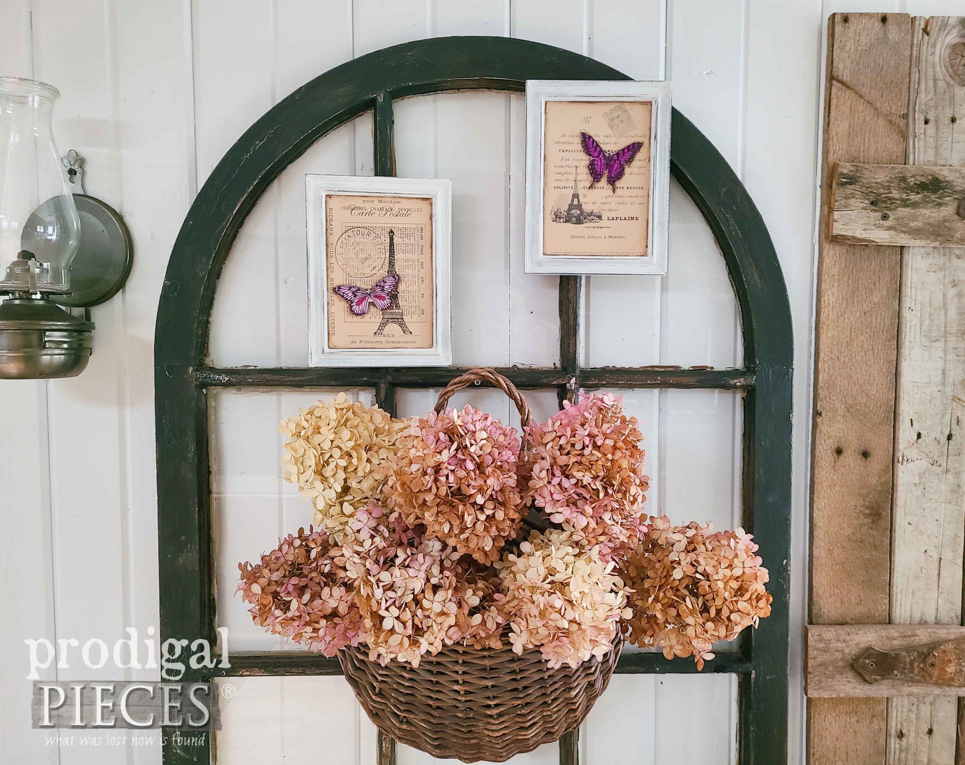 DIY French Butterfly Art from Thrift Store Frames by Larissa of Prodigal Pieces | prodigalpieces.com #prodigalpieces #diy #art #upcycled #french