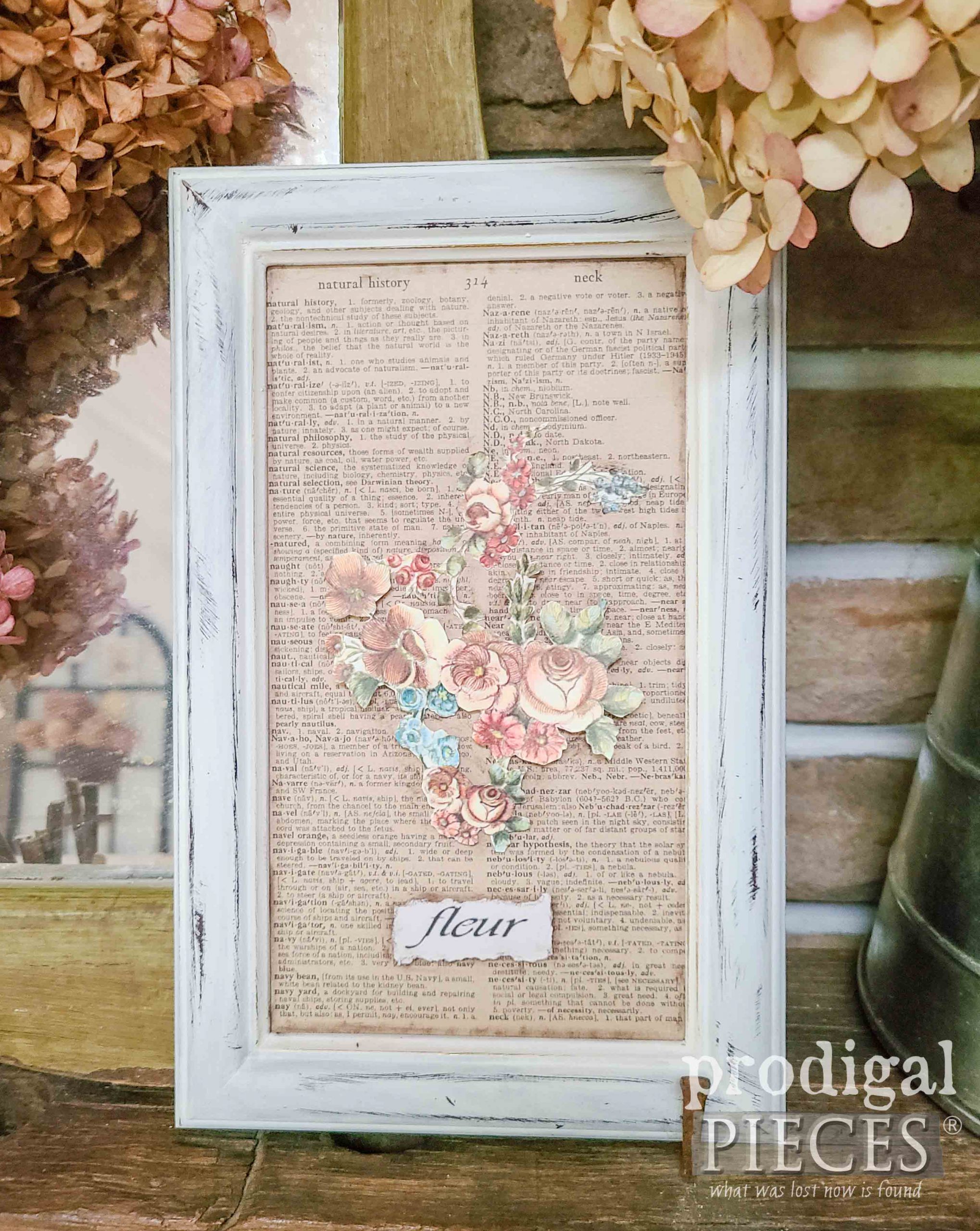 French Fleur Art with DIY Thrift Store Frames by Larissa of Prodigal Pieces | prodigalpieces.com #prodigalpieces #french #diy #home