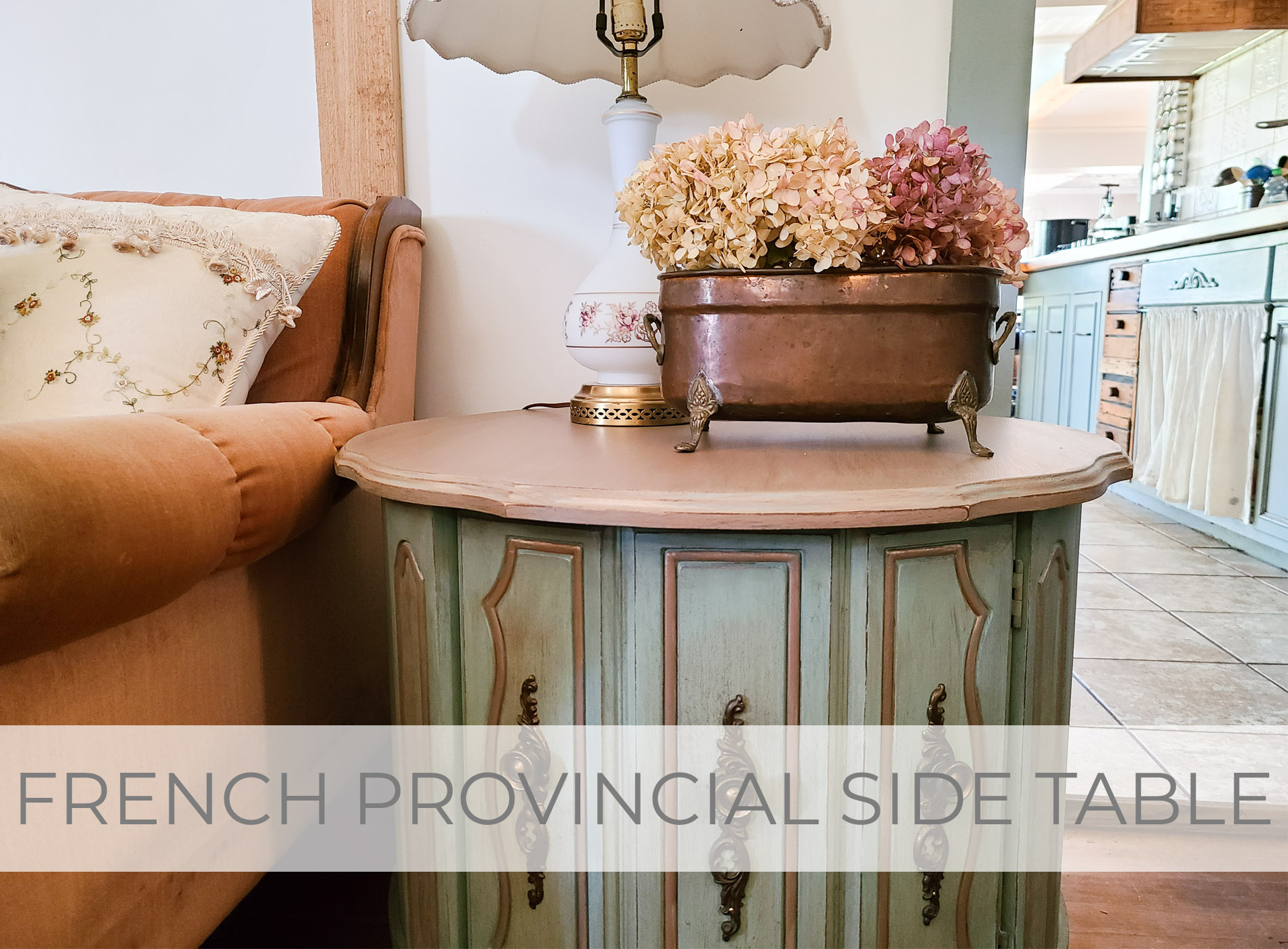 Vintage French Provincial Side Table Makeover | prodigalpieces.com #prodigalpieces