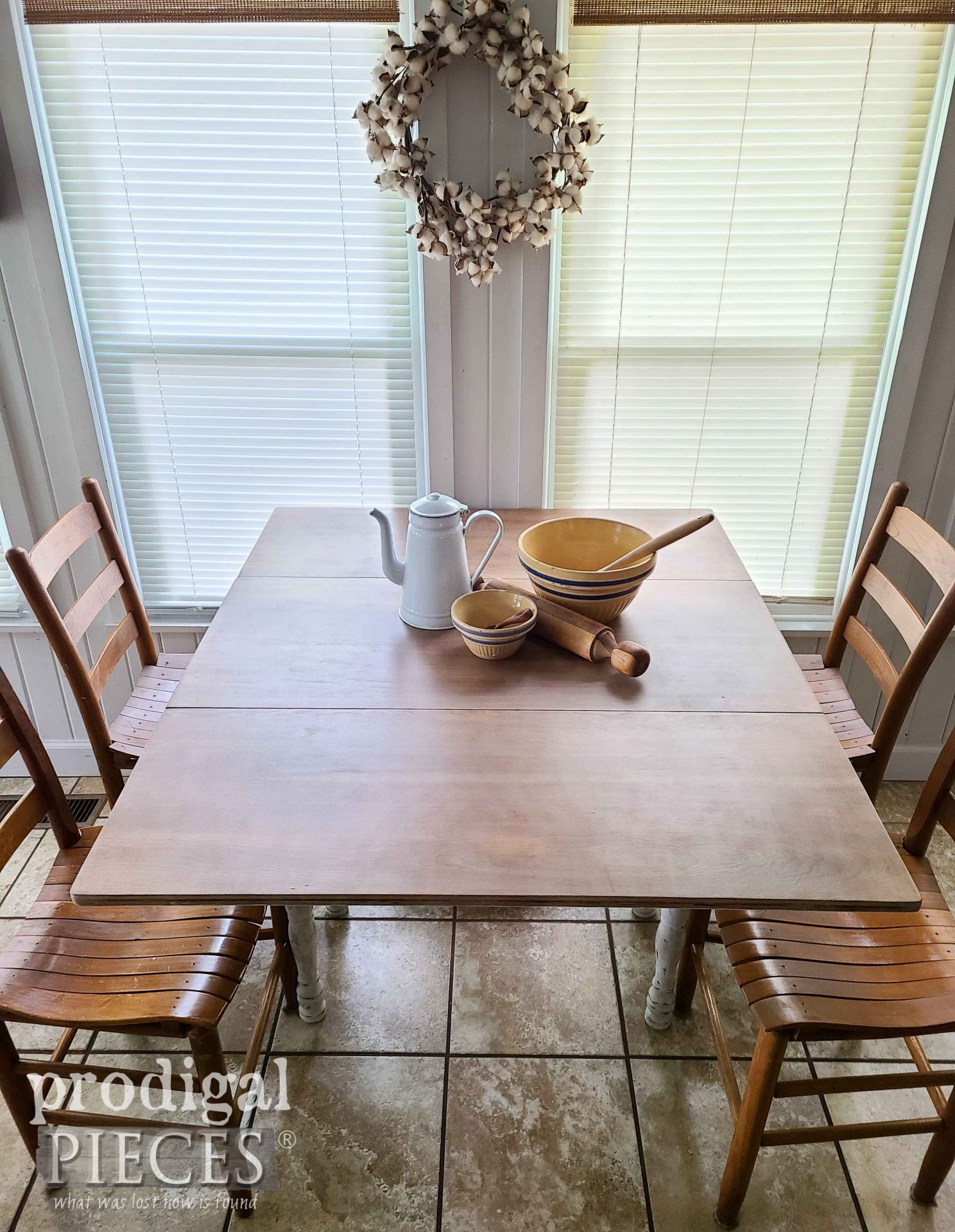 Open Drop-Leaf Dining Table Top by Larissa of Prodigal Pieces | prodigalpieces.com #prodigalpieces #homedecor #diy #furniture