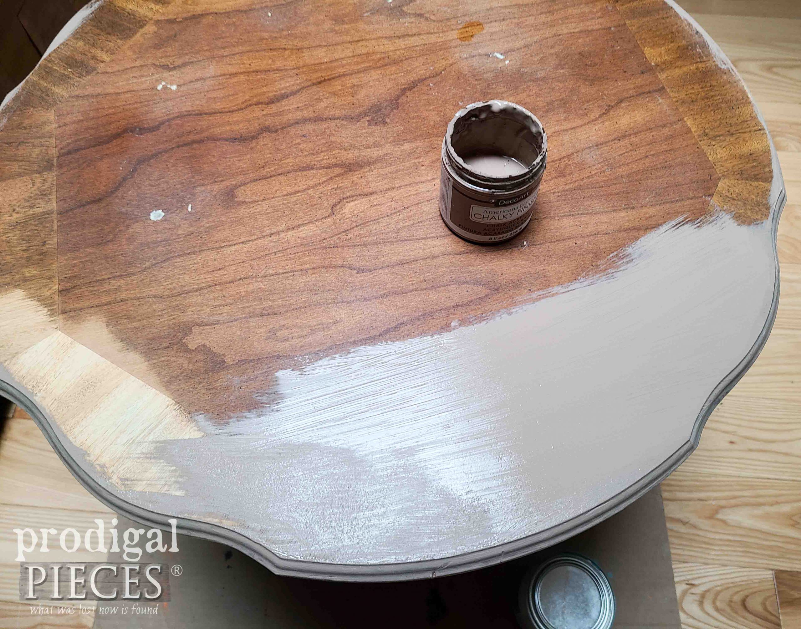 Painting Round Side Table Top | prodigalpieces.com