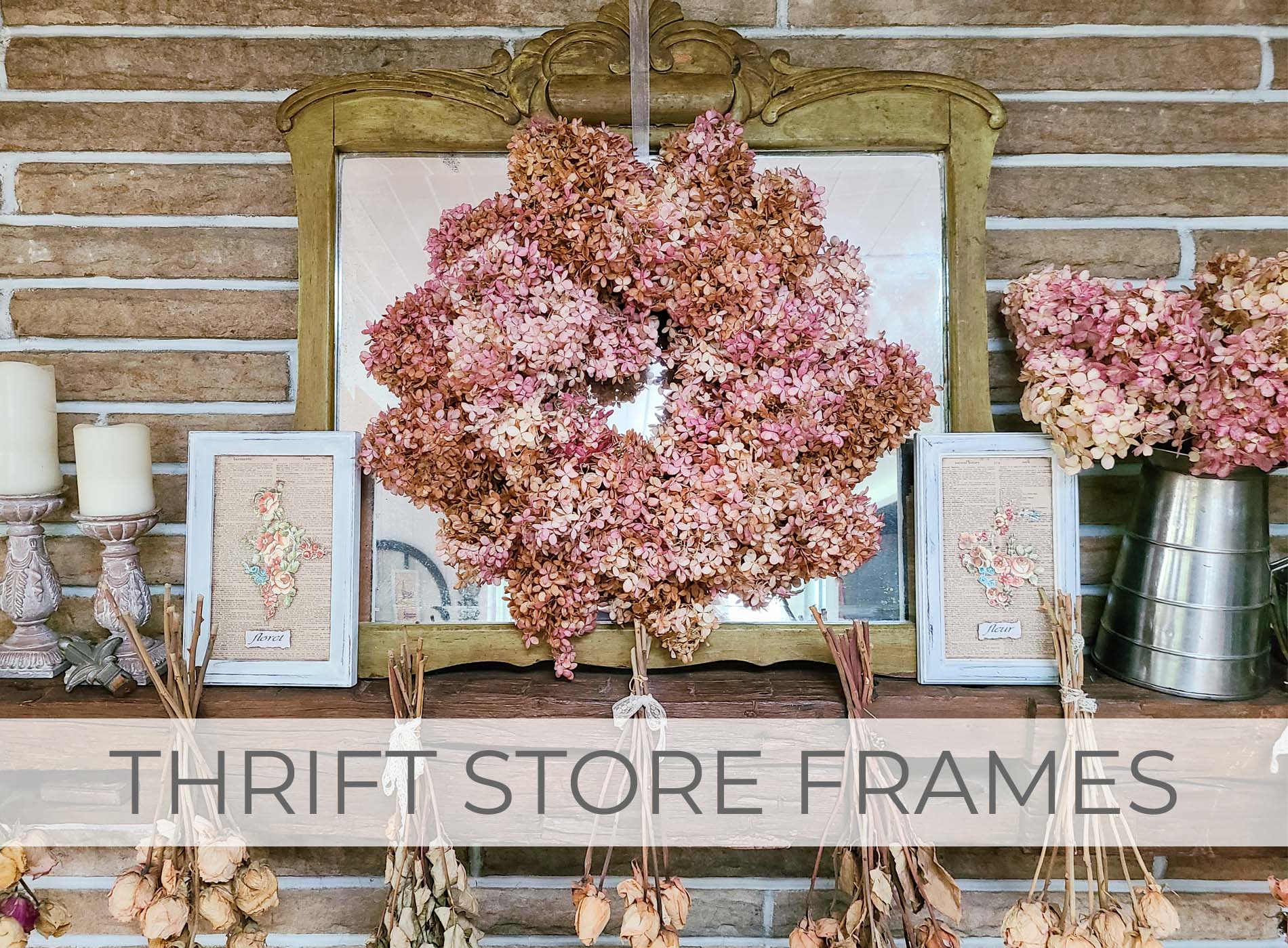Thrift Store Frames Upcycled into Farmhouse Style Art by Larissa of Prodigal Pieces | prodigalpieces.com #prodigalpieces