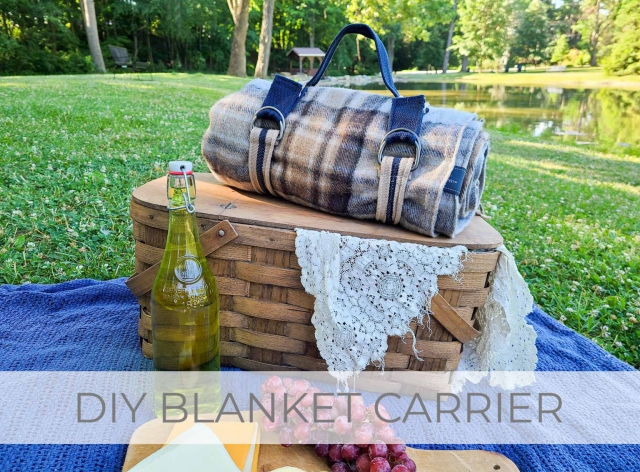DIY Blanket Carrier Made from Refashioned Belts by Larissa of Prodigal Pieces | prodigalpieces.com #prodigalpieces