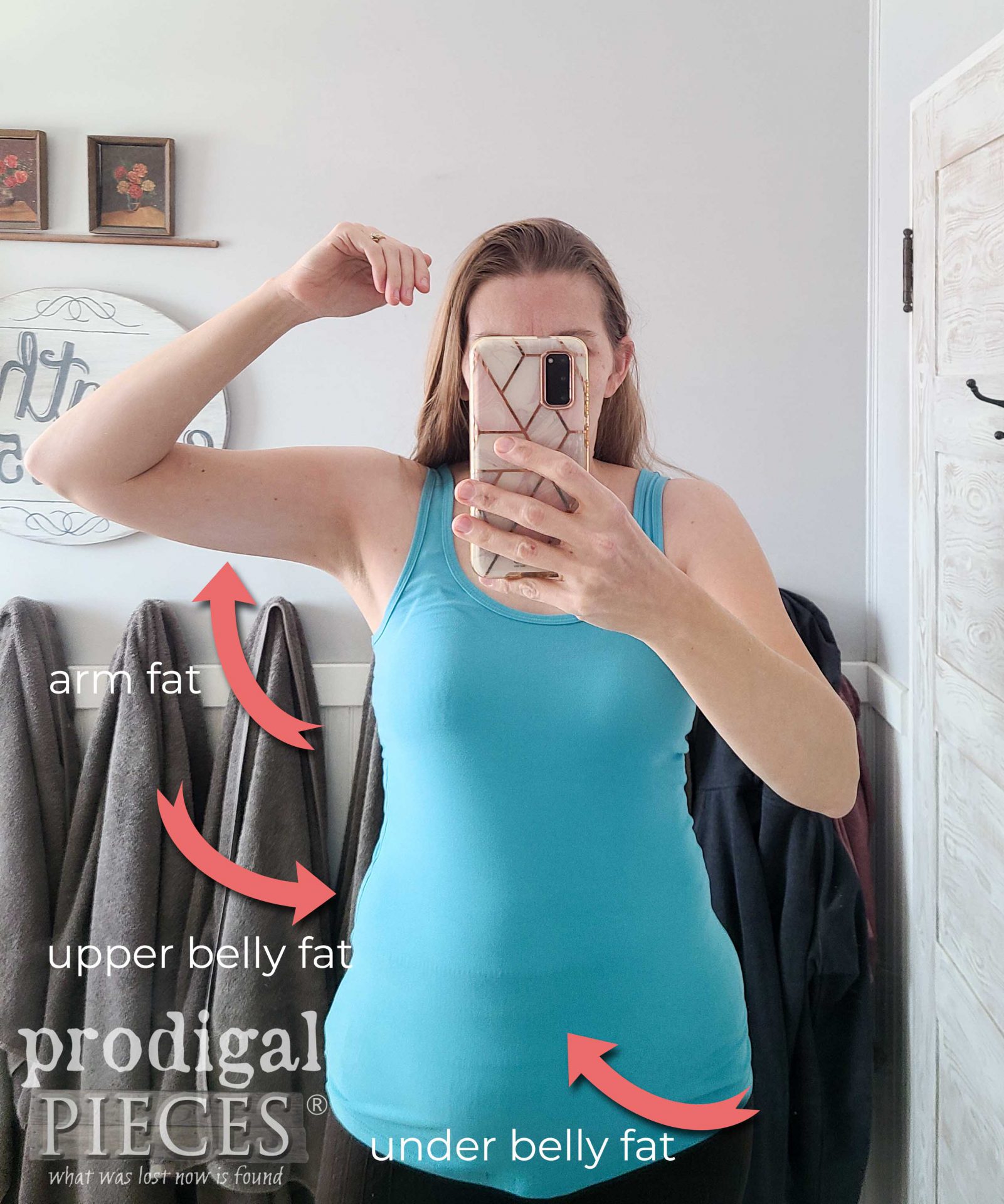 Skinny Fat Larissa at 44 years old - Mother of 8 | prodigalpieces.com #prodigalpieces #fitover40 #menopause #perimenopause