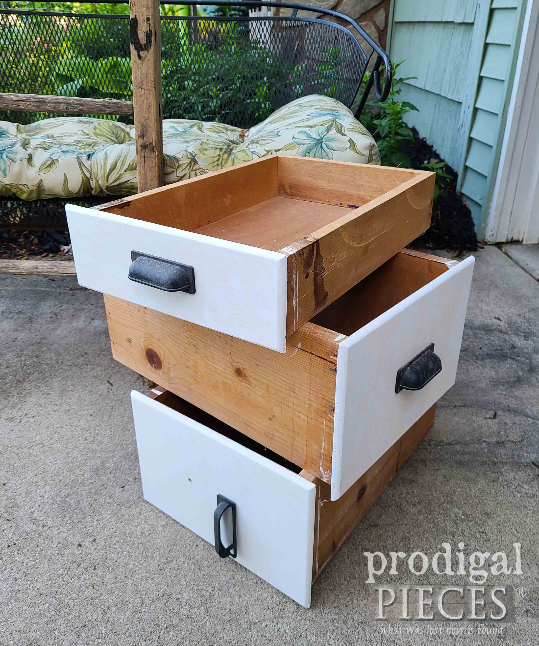 Stacked Misfit Drawers Before Upcycle | prodigalpieces.com