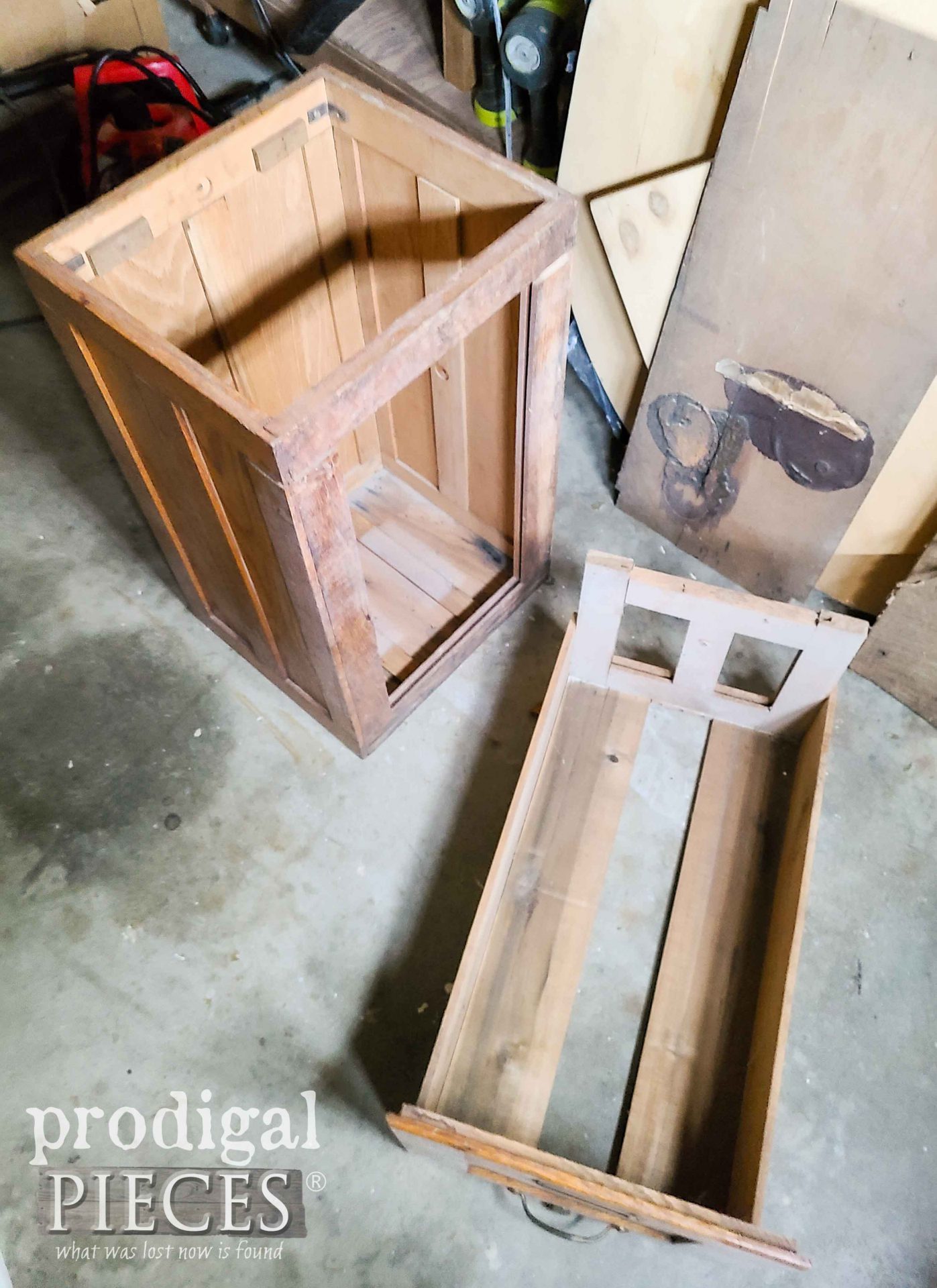 Industrial Filing Cabinet Drawer Removed | prodigalpieces.com #prodigalpieces