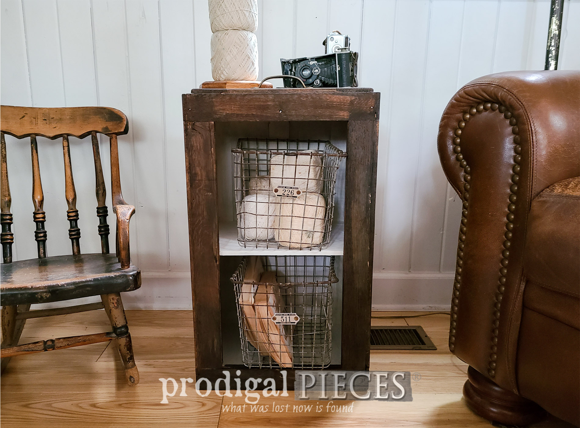 Featured Antique Filing Cabinet Drawer Repurposed by Larissa of Prodigal Pieces | prodigalpieces.com #prodigalpieces #farmhouse #diy #upcycled #reclaimed
