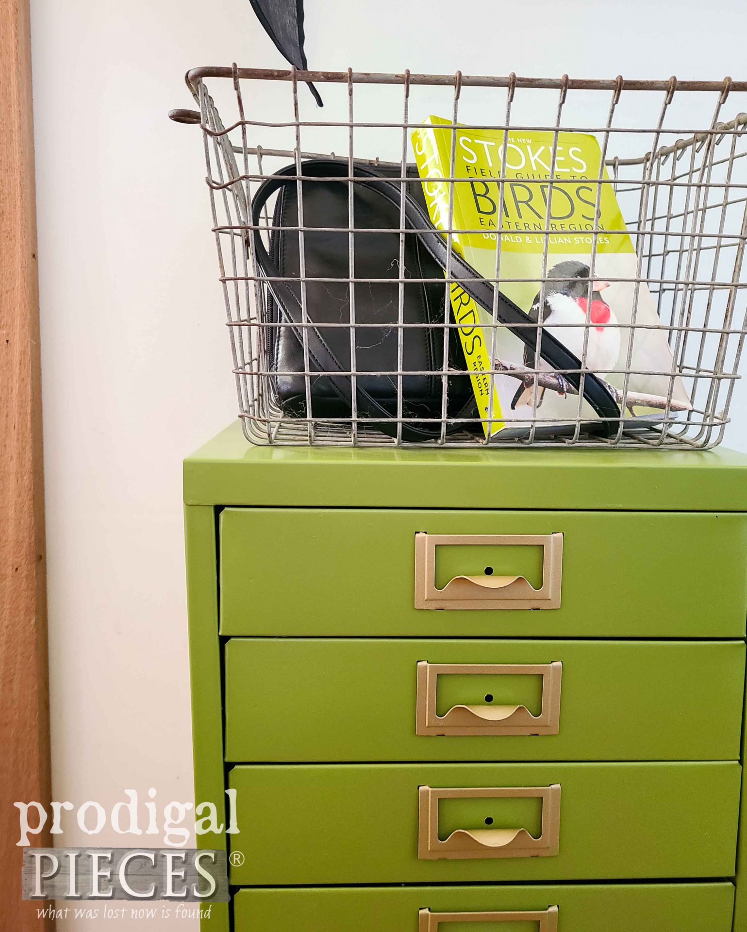 Green Filing Cabinet by Larissa of Prodigal Pieces | prodigalpieces.com #prodigalpieces #vintage #diy