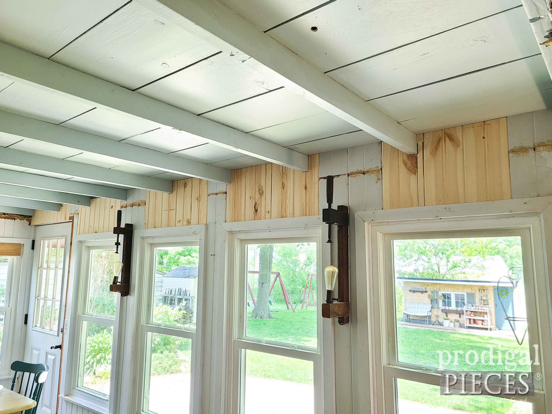 Replaced Pine Planking in Dining Room | prodigalpieces.com #prodigalpieces
