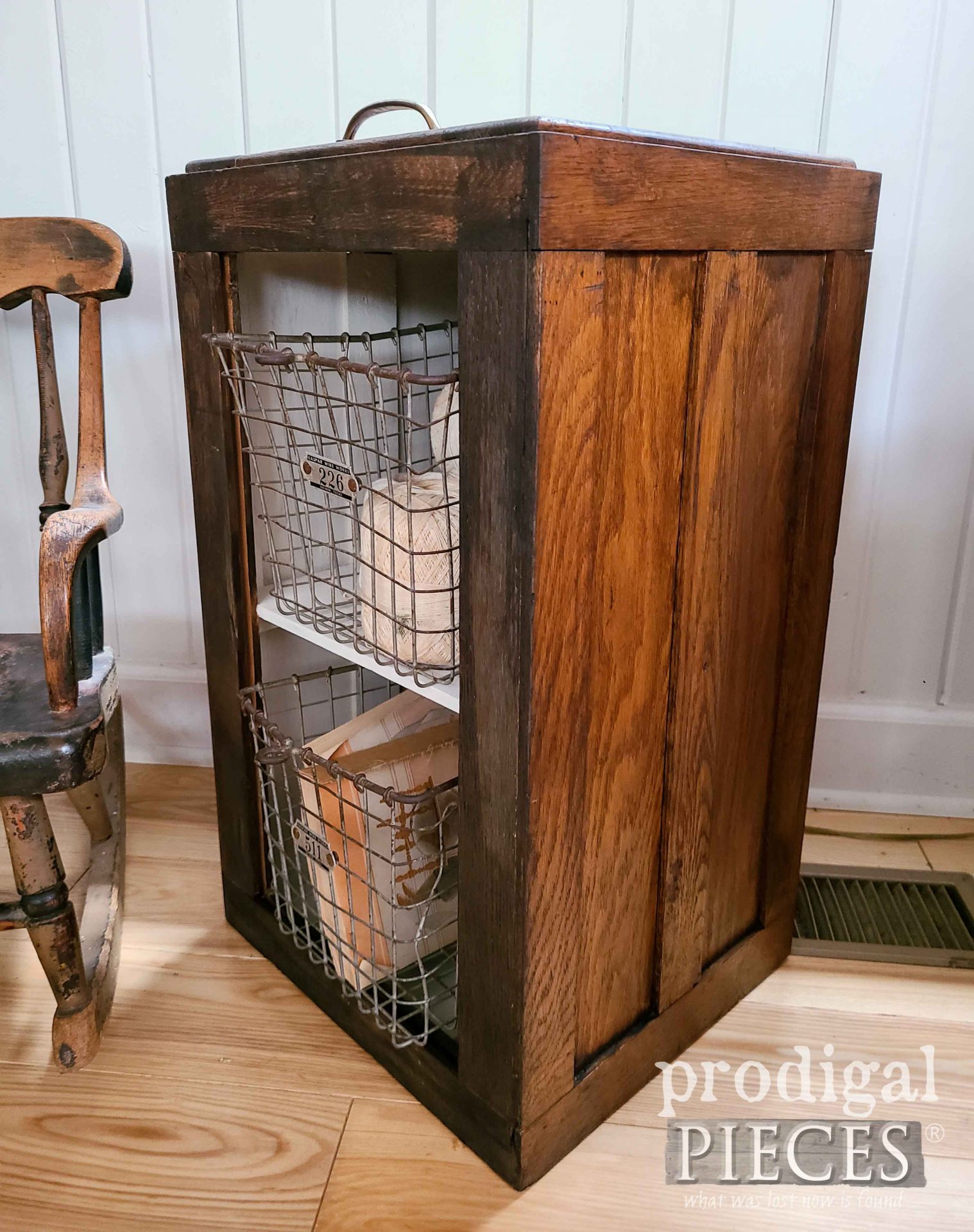 Side View Filing Cabinet | Prodigal Pieces | prodigalpieces.com #prodigalpieces #farmhouse #rustic #industrial