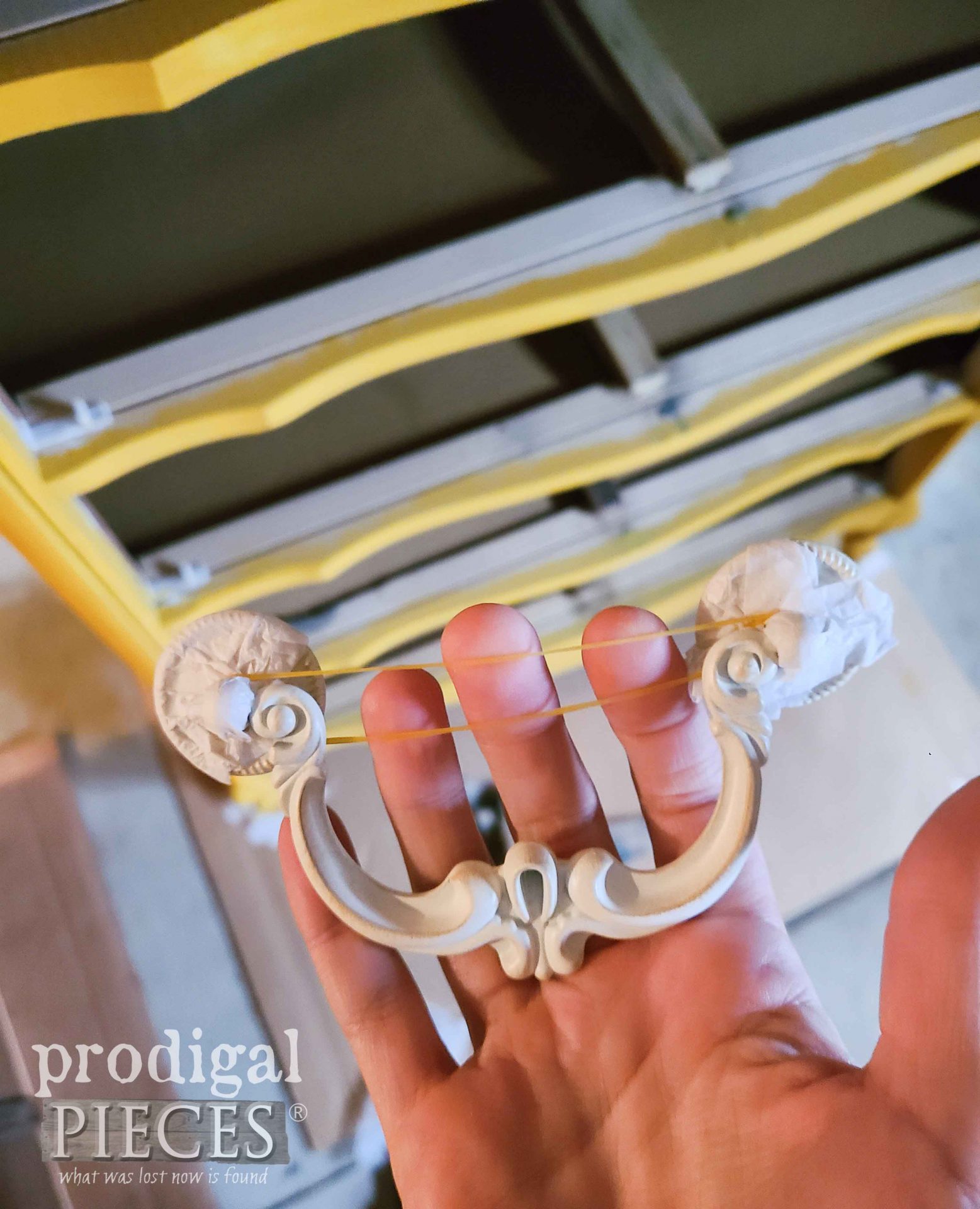 Replacement Bail Pull for Updated French Provincial Chest | prodigalpieces.com #prodigalpieces