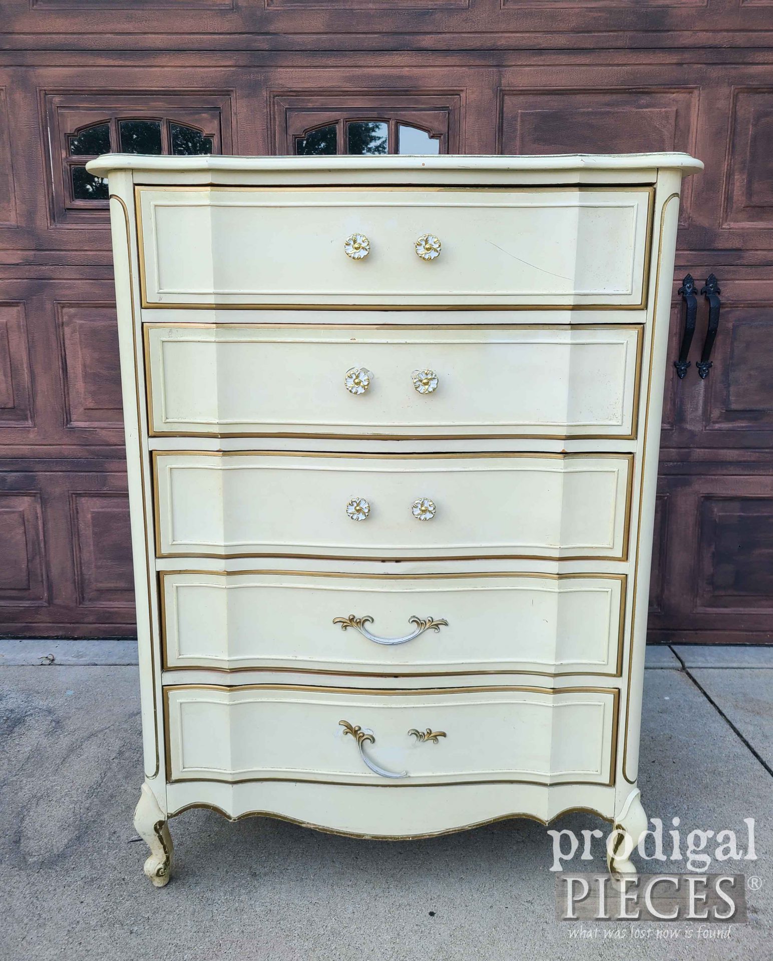 Vintage French Provincial Chest Before Makeover by Larissa of Prodigal Pieces | prodigalpieces.com #prodigalpieces