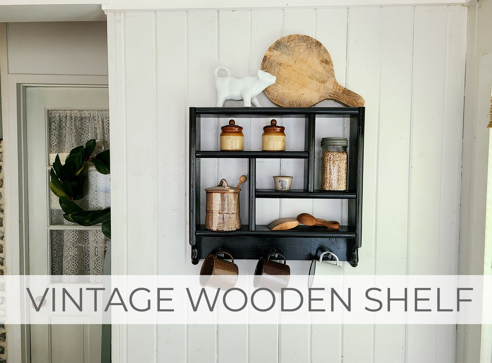 Showcase Vintage Country Shelf Makeover by Larissa of Prodigal Pieces | prodigalpieces.com #prodigalpieces