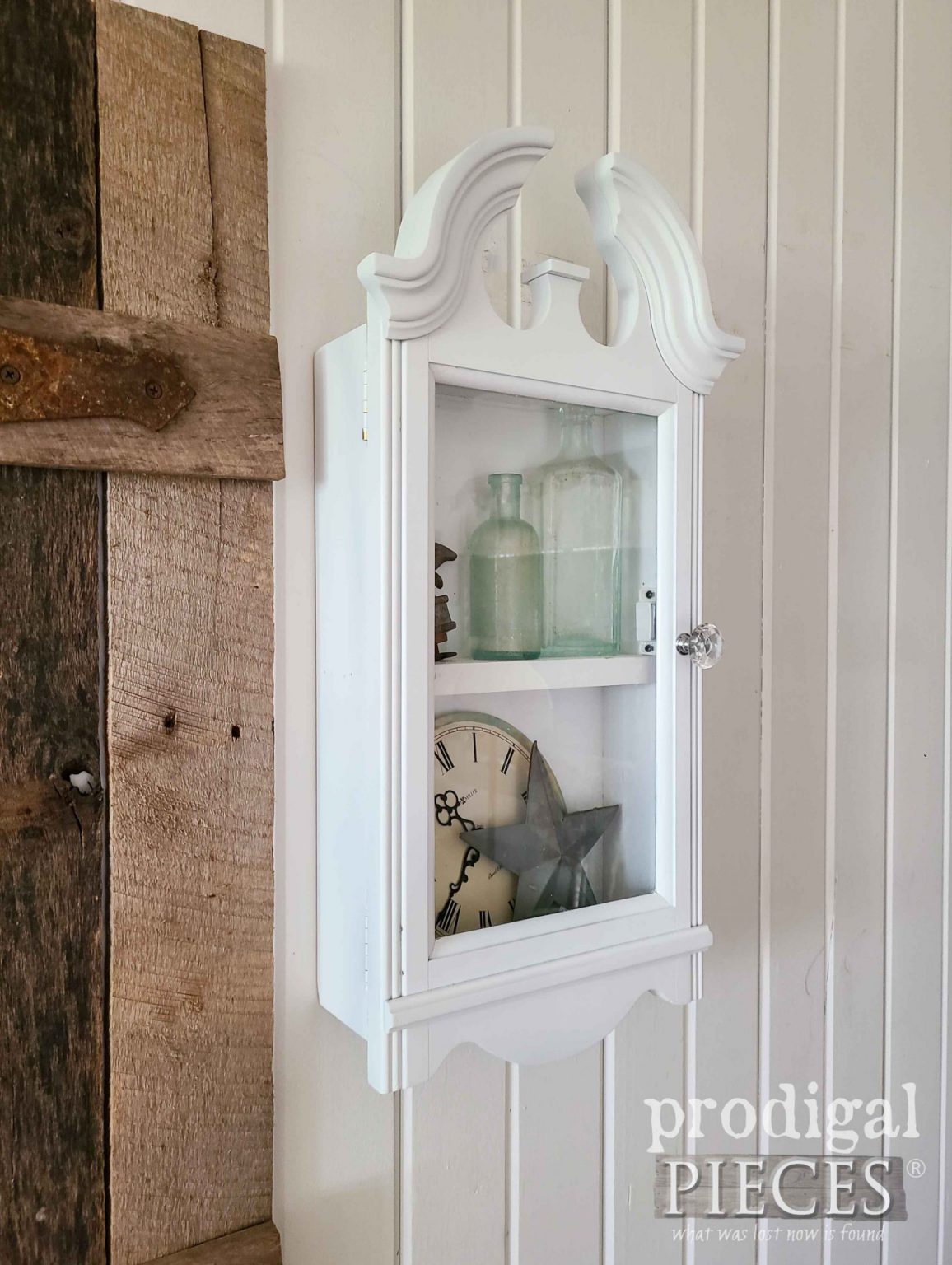 Reclaimed Wall Clock Cabinet - Prodigal Pieces