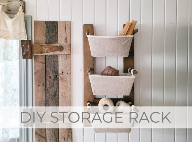 DIY Storage Rack from Reclaimed Wood by Larissa of Prodigal Pieces | prodigalpieces.com #prodigalpieces