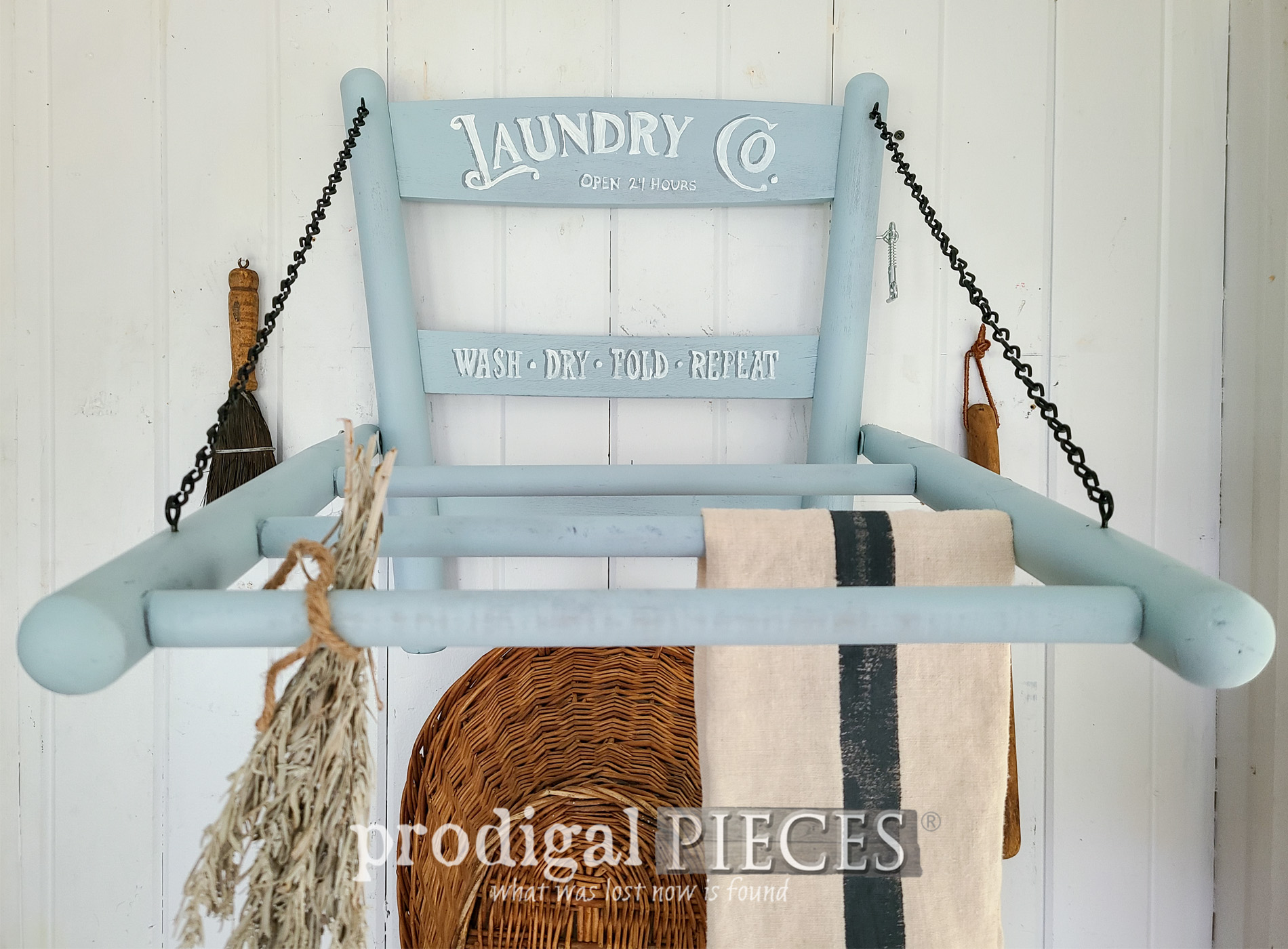 Featured Vintage Caned Chair Upcycled by Larissa of Prodigal Pieces | prodgialpieces.com #prodigalpieces #diy #upcycled