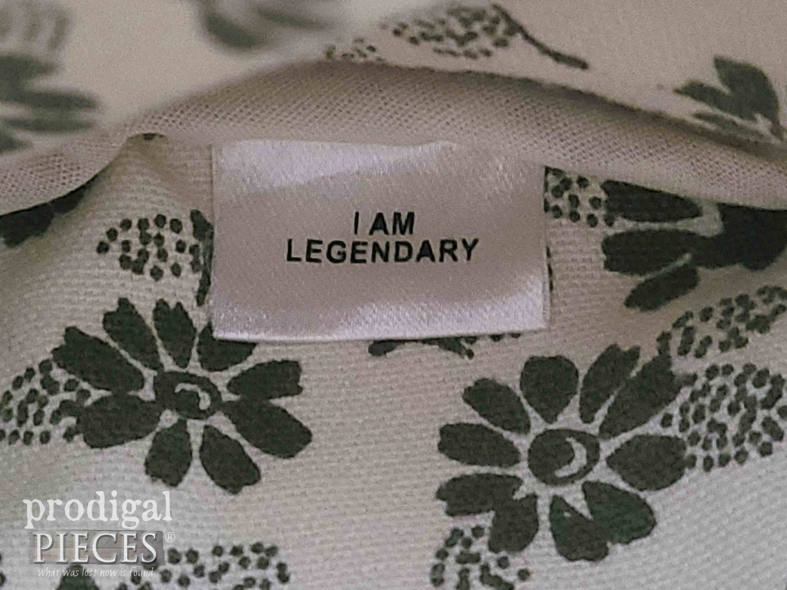 I am legendary bag tag | prodigalpieces.com #prodigalpieces