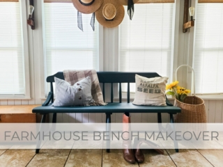 Vintage Farmhouse Bench Makeover and Repair by Larissa of Prodigal Pieces | prodigalpieces.com #prodigalpieces