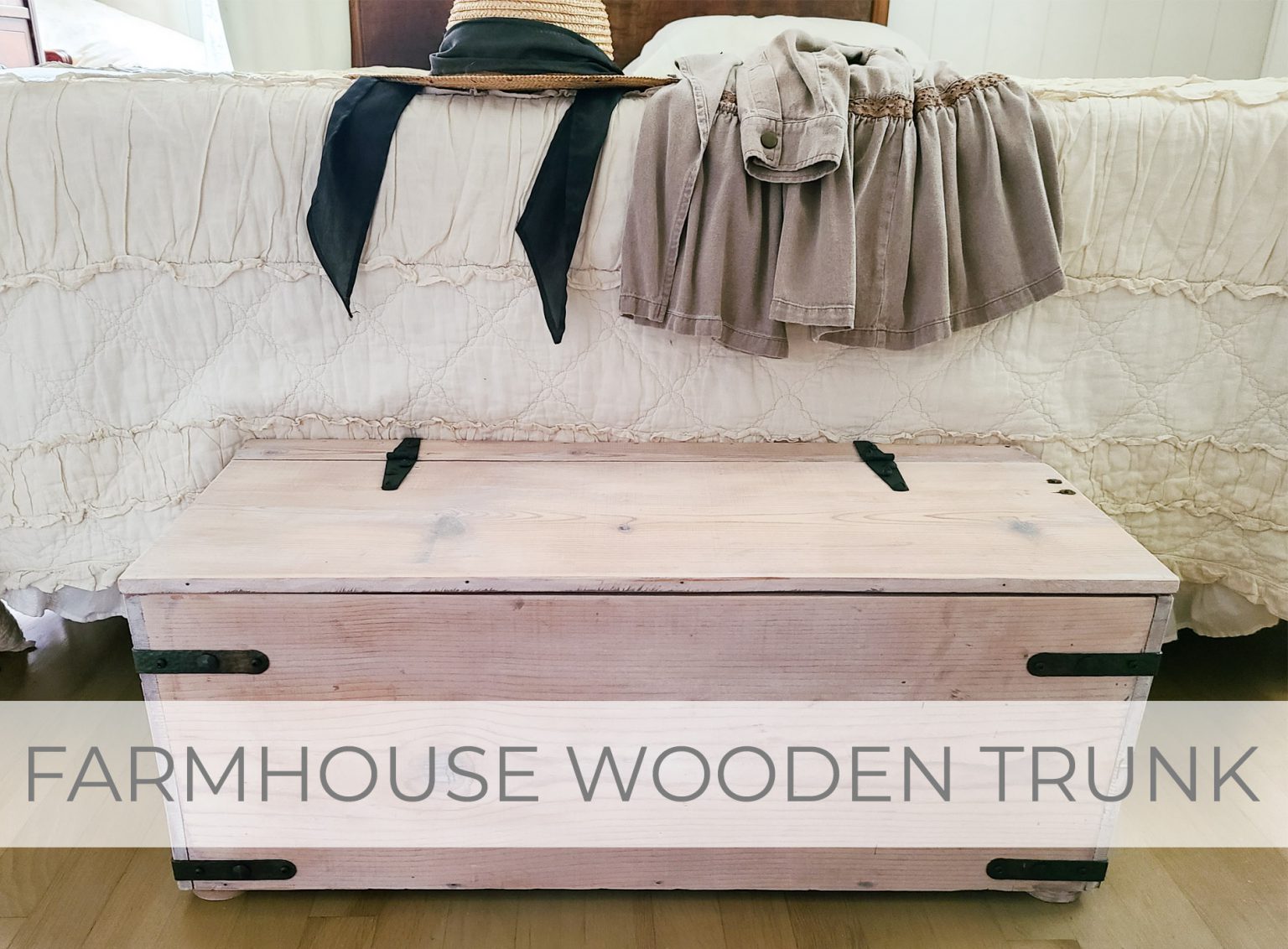 Showcase of Farmhouse Wooden Trunk by Larissa of Prodigal Pieces | prodigalpieces.com #prodigalpieces