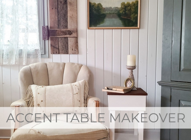 Accent Table Makeover for Prodigal Pieces for Kids CREATE | prodigalpieces.com #prodigalpieces