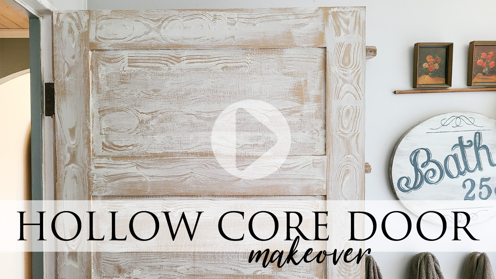 DIY Video Tutorial for a Hollow Core Door Makeover by Larissa of Prodigal Pieces | prodigalpieces.com #prodigalpieces