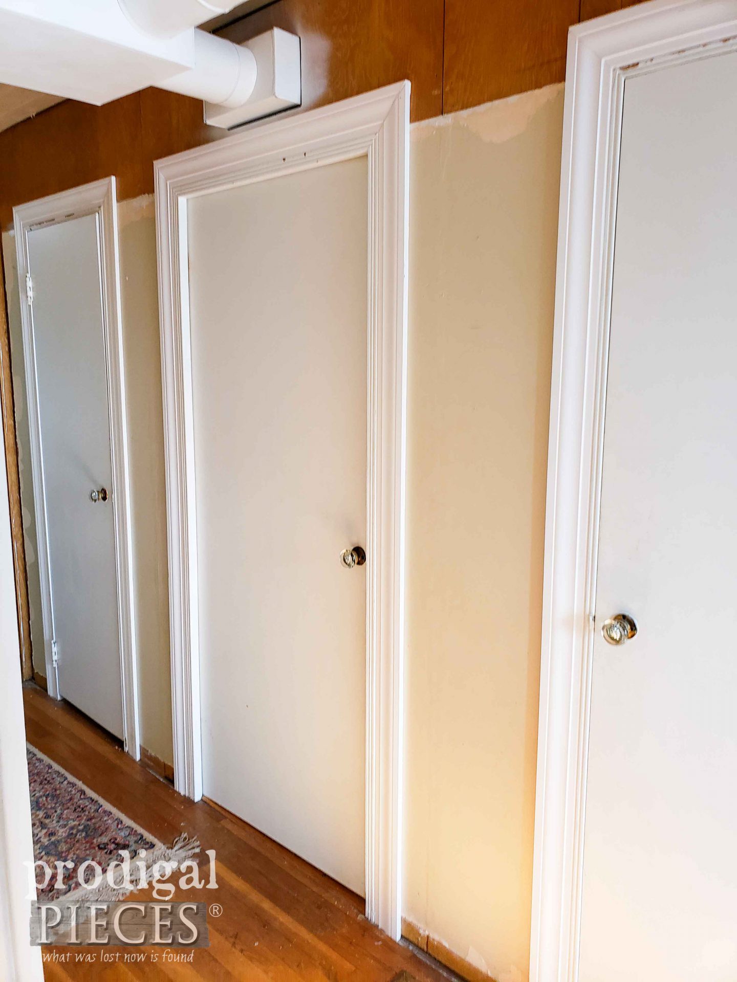 DIY Doorway Trim in Hall | prodigalpieces.com #prodigalpieces