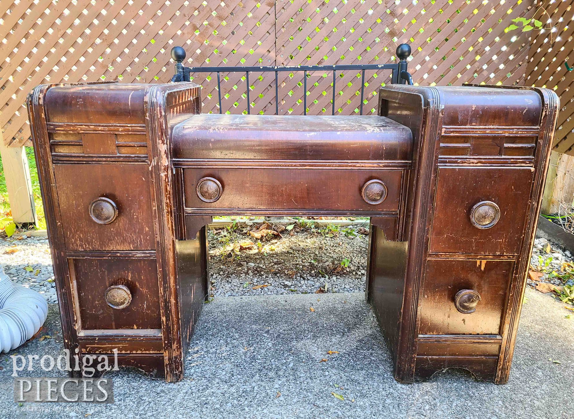 Art Deco Dressing Table Before Upcycle | prodigalpieces.com #prodigalpieces