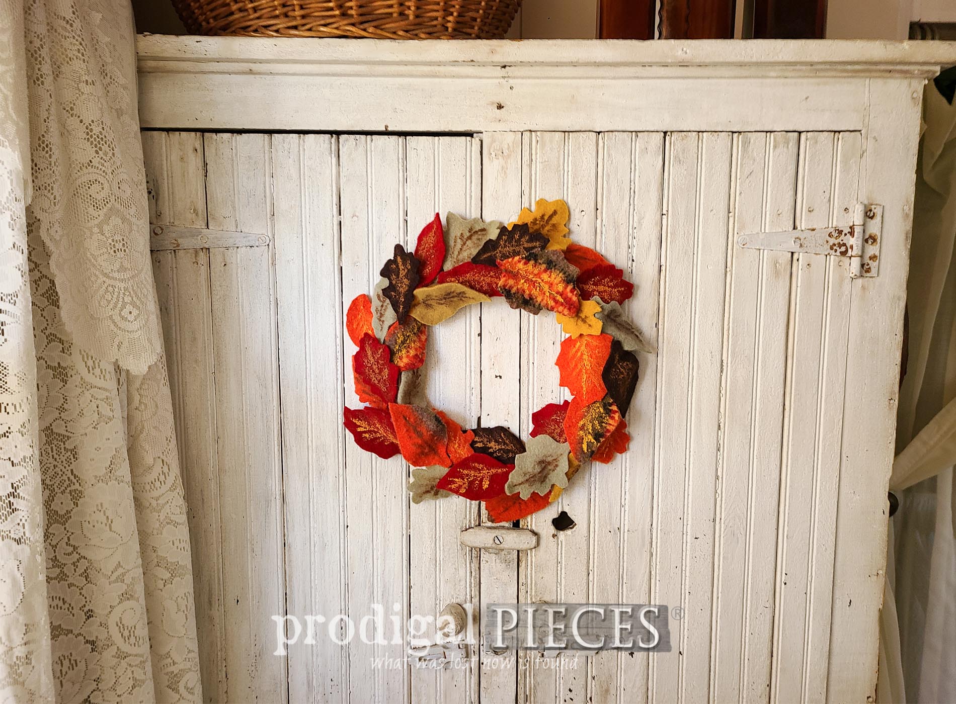 Featured Felted Sweater Fall Wreath Tutorial by Larissa of Prodigal Pieces | prodigalpieces.com #prodigalpieces