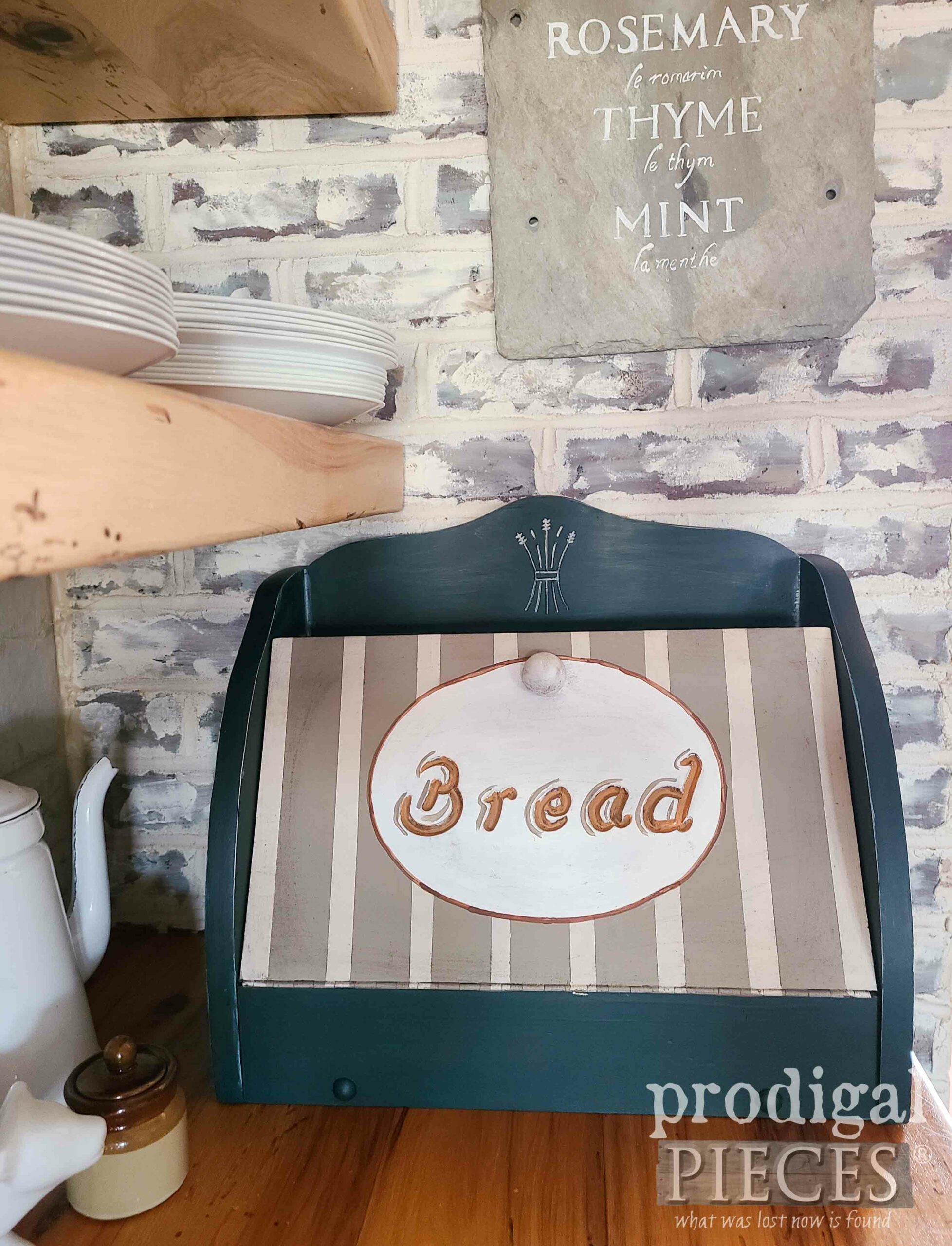 Cottage Style Bread Box Makeover by Larissa of Prodigal Pieces | prodigalpieces.com #prodigalpieces #cottage #makeover